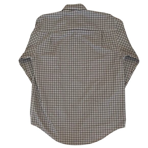 Texas A&M Button Up Shirt Mens Large Maroon Gray Plaid Embroidered Logo Aggies - Picture 6 of 11